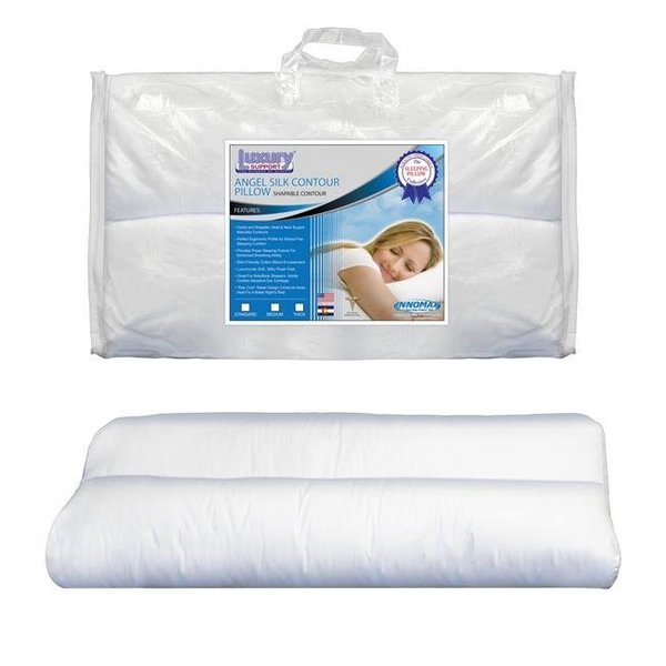 Innomax Innomax 5-28-CON-S 13 x 24 x 3 in. Angel Silk Shapable Contour Pillow - Small 5-28-CON-S